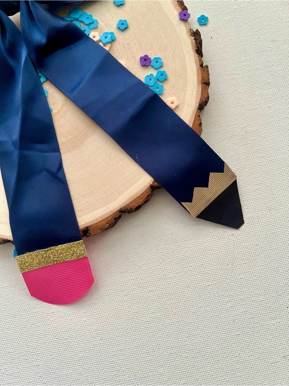Handmade handcrafted navy